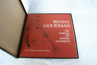 Benny Goodman An Album of Swing Classics 3 Record Album Set Literature c1967 2