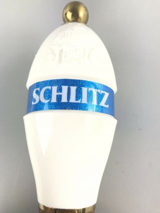 Vintage Schlitz Beer Tap Wooden Handle - 2278 3