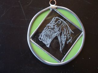 Airedale Terrier - Beautifully Hand Engraved Ornament By Ingrid Jonsson.