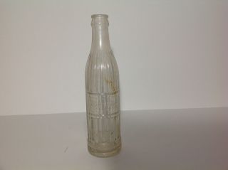 Vintage Straight Sided Fluted Coca - Cola Bottling Co 7 Oz