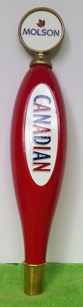 Vintage: Molson Canadian Wood Tap Handle Collector - Home Bar - Man Cave