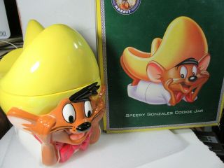 Looney Tunes Speedy Gonzales Cookie Jar 1996 In The Box,  Nm,