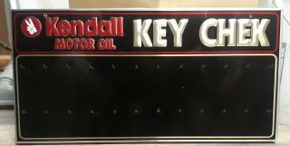Kendal Oil Company Metal Key Chek Sign