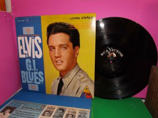Elvis Presley:12 " Lp G.  I.  Blues Living Stereo Usa {vinyl Nm,  Cover & Sleeve Ex,  }