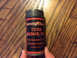 Vintage Rare Goodyear Tube Repair Kit Regular Can