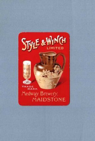 Style & Winch Brewery Playing Card (single) Wide Card