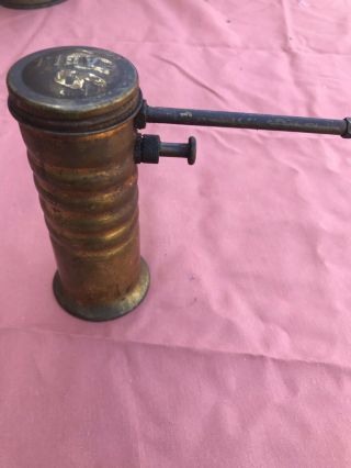 Vintage Hand Pump Brass Eagle Oil Can