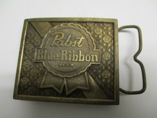 Vintage 1975 Pabst Blue Ribbon Beer Bottle Opener Bergamot Buckle