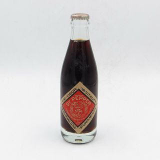 Dr.  Pepper " Theif " Bottle 1885 - 1985 Commemorative Full/sealed 8 " X 2.  5 " X 2.  5 "