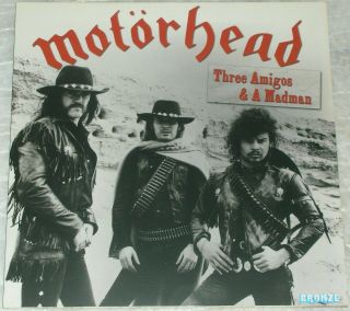 Motorhead – Three Amigos & A Madman - Usa / Ny,  May 1981,  Color Vinyl Lp,  Poster