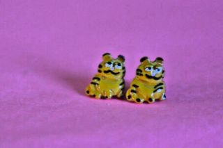 Vintage Garfield The Cat Earrings 1980 