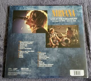 Nirvana Live At The Paramount Orange Vinyl 2xLP Limited Edition 2