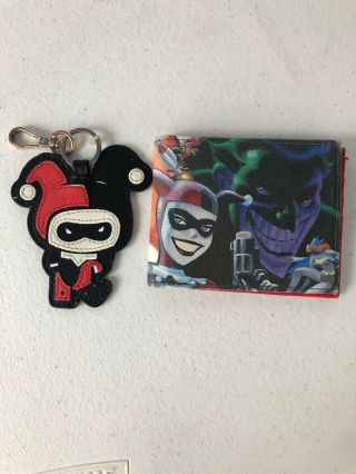 Batman Animated Series Harley Quinn Leather Keychain And Wallet Poison Ivy