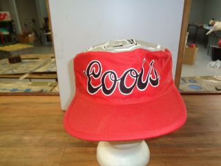 Vintage Just4you Coors Beer Painters Hat Cap (saa)