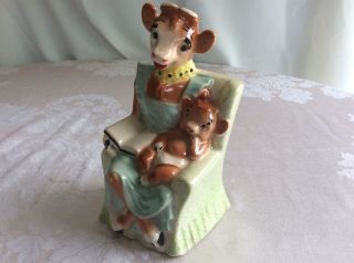 Vtg Borden’s Elsie The Cow And Baby Figurine