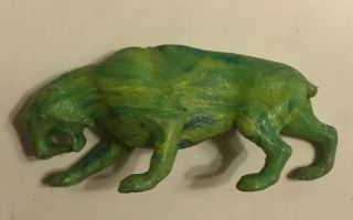 Marx Smilodon Dump Dinosaur Marbled Green 1960s Vintage Prehistoric Rare