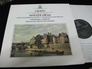 Chopin°sonate Op.  65 FrÉdÉric LodÉon Lp Vinyl France Pressing Erato Stu 71454