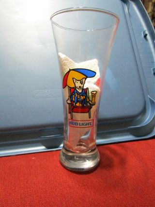 1987 Bud Light Spuds Mackenzie Beer Glass