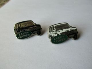 N° 21 - 02 - Set Of 2 Pins - Range Rover Land Rover Pin - 2,  9 Cm X 1,  9 Cm