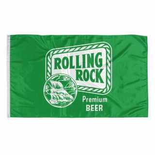 Rolling Rock Beer Banner Flag 3x5feet Man Cave