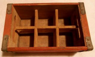 Rare Vintage COCA - COLA COKE Wooden 6 pack Crate / Box / Case 4