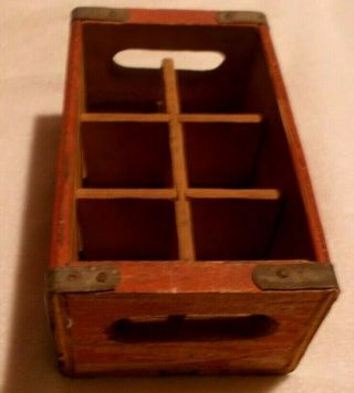 Rare Vintage COCA - COLA COKE Wooden 6 pack Crate / Box / Case 6
