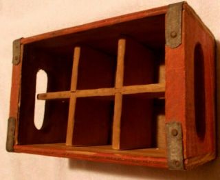 Rare Vintage COCA - COLA COKE Wooden 6 pack Crate / Box / Case 7