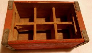 Rare Vintage COCA - COLA COKE Wooden 6 pack Crate / Box / Case 8