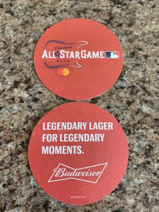 20 Budweiser Beer Coasters 2019 Mlb All Star Game Cleveland - 