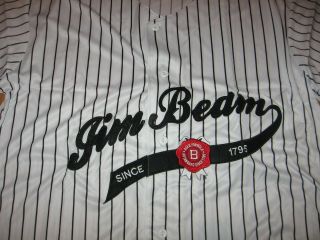 Jim Beam Whiskey Sewn On Patch In Plastic Sewn On Patches Baseball Jersey Xl