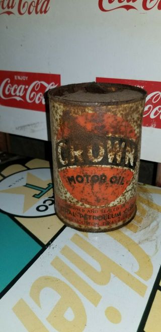 Crown Motor Oil Can