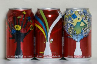 2006 Coca Cola 3 Cans Set From Mexico,  Coke Side Of Life (2)