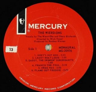 Weird - Ohs - Sounds Of The Weird - Ohs LP - Mercury Mono 2
