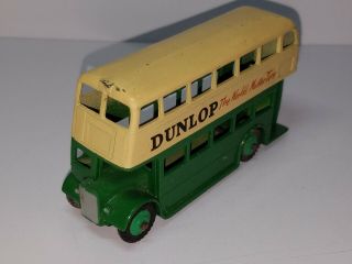 Vintage Dinky Toys Dunlop Double Decker Bus