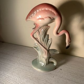 Brad Keller No.  3 Flamingo Ceramic Figurine Hand Painted Mid Century Piece