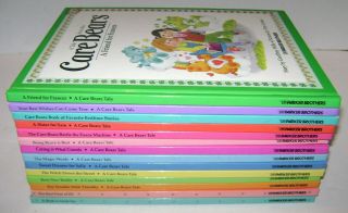 12 Vintage Parker Brothers Care Bears And Care Bear Cousins Hb Books 1980 