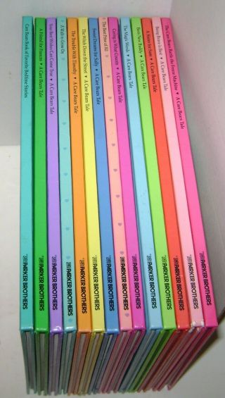 12 VINTAGE PARKER BROTHERS CARE BEARS AND CARE BEAR COUSINS HB BOOKS 1980 ' S 5