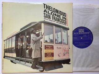 Thelonious Monk Alone In San Francisco Riverside Uk 1959 N/mint Jazz Lp