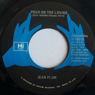 Deep Soul Jean Plum You Ask Me / Pour On The Loving Ex/ex,