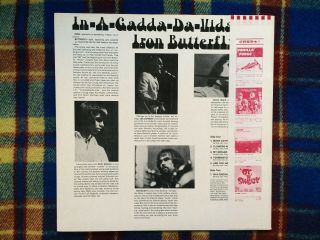 Iron Butterfly ‎– In - A - Gadda - Da - Vida - Vinyl LP JAPAN NM WAX OBI 3
