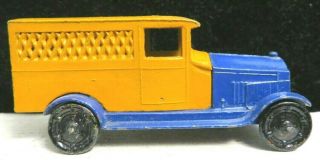 Tootsietoy Gm Series Car 6006 Orange & Blue Buick Delivery Van Shape