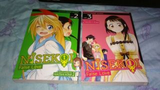 Nisekoi English Manga Volumes 1 & 2 Set With Onodera Figure Keychain Mascot