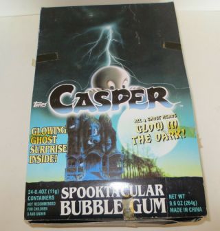 Topps Casper Spooktacular Glow In The Dark Candy Heads Full Box Of 24