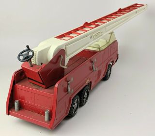 Vintage 70s TONKA Fire Engine Truck Firetruck Metal Extending Ladder 24 