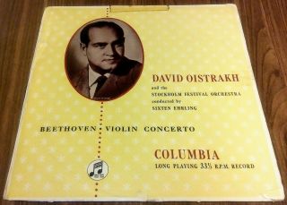 Beethoven - Violin Concerto - David Oistrakh - Columbia 33cx 1194 Ed1 Lp.