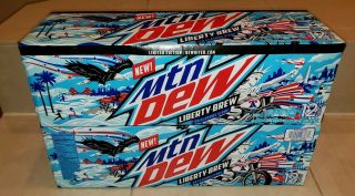 Limited Edition Mountain Dew Liberty Brew - 12 - Pack / 12 Fl Oz Cans Mtn Dew