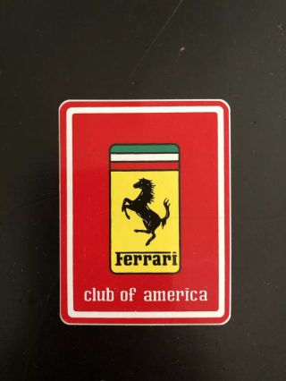 Ferrari Club Of America Decal - Small