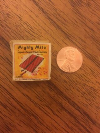 Firecracker Fireworks Label Cl 4 Mighty Mite Penny Pack