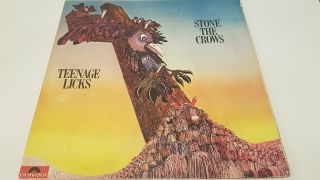 Stone The Crows ‎– Teenage Licks Rare 1971 Uk 1st Press Ex/ex Vinyl Prog Blues