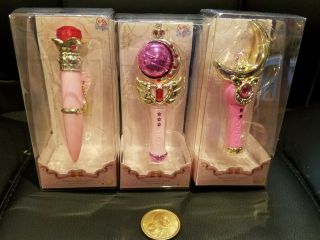 Official Sailor Moon Miniaturely Tablet 5 Set Of 3 Bandai Usa Seller Keychain